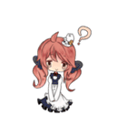 長いハムスターと女の子（個別スタンプ：10）