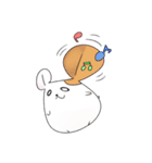 長いハムスターと女の子（個別スタンプ：29）