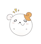 長いハムスターと女の子（個別スタンプ：30）
