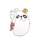 長いハムスターと女の子（個別スタンプ：33）