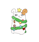 長いハムスターと女の子（個別スタンプ：35）