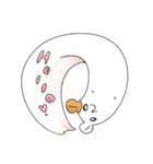 長いハムスターと女の子（個別スタンプ：39）