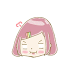 パステルカラーな女の子と、ときどきクマ（個別スタンプ：5）