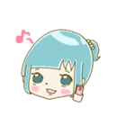 パステルカラーな女の子と、ときどきクマ（個別スタンプ：8）