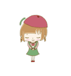 パステルカラーな女の子と、ときどきクマ（個別スタンプ：10）