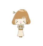 パステルカラーな女の子と、ときどきクマ（個別スタンプ：11）