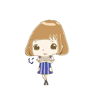 パステルカラーな女の子と、ときどきクマ（個別スタンプ：12）