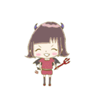 パステルカラーな女の子と、ときどきクマ（個別スタンプ：16）