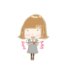 パステルカラーな女の子と、ときどきクマ（個別スタンプ：18）