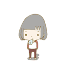 パステルカラーな女の子と、ときどきクマ（個別スタンプ：19）