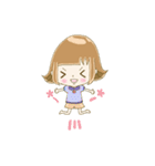 パステルカラーな女の子と、ときどきクマ（個別スタンプ：22）