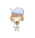 パステルカラーな女の子と、ときどきクマ（個別スタンプ：24）