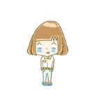 パステルカラーな女の子と、ときどきクマ（個別スタンプ：25）