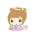 パステルカラーな女の子と、ときどきクマ（個別スタンプ：30）