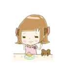 パステルカラーな女の子と、ときどきクマ（個別スタンプ：36）