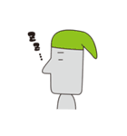 モアイくんの日常スタンプ（個別スタンプ：3）