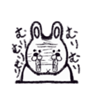 クレヨンうさぎ。（個別スタンプ：2）