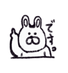 クレヨンうさぎ。（個別スタンプ：4）