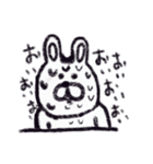 クレヨンうさぎ。（個別スタンプ：10）