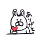 クレヨンうさぎ。（個別スタンプ：11）