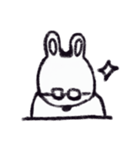 クレヨンうさぎ。（個別スタンプ：12）