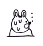 クレヨンうさぎ。（個別スタンプ：13）