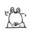 クレヨンうさぎ。（個別スタンプ：14）