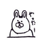 クレヨンうさぎ。（個別スタンプ：16）