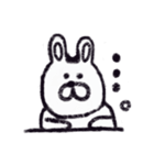 クレヨンうさぎ。（個別スタンプ：19）