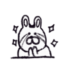 クレヨンうさぎ。（個別スタンプ：20）