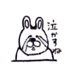 クレヨンうさぎ。（個別スタンプ：21）