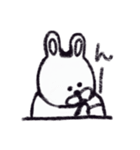 クレヨンうさぎ。（個別スタンプ：23）