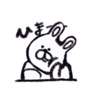クレヨンうさぎ。（個別スタンプ：30）