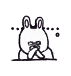 クレヨンうさぎ。（個別スタンプ：32）