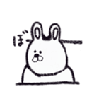 クレヨンうさぎ。（個別スタンプ：34）
