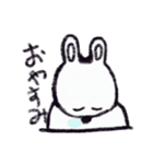 クレヨンうさぎ。（個別スタンプ：38）