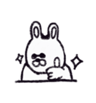 クレヨンうさぎ。（個別スタンプ：39）
