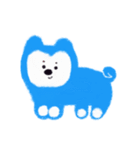 ブルー犬。（個別スタンプ：12）