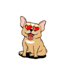 Somboon Happy French Bulldog (Eng)（個別スタンプ：15）