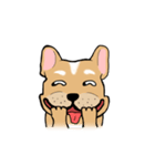 Somboon Happy French Bulldog (Eng)（個別スタンプ：35）