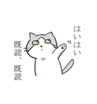 不愛想ねこのステスケくん（個別スタンプ：1）
