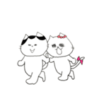 愛猫しろひこ＆おとみのスタンプ（個別スタンプ：4）