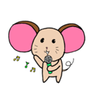 Chompu, The Pink Ears Mouse（個別スタンプ：1）