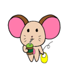 Chompu, The Pink Ears Mouse（個別スタンプ：3）
