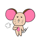 Chompu, The Pink Ears Mouse（個別スタンプ：8）