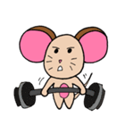 Chompu, The Pink Ears Mouse（個別スタンプ：18）