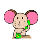 Chompu, The Pink Ears Mouse（個別スタンプ：21）