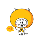 orange hood cat（個別スタンプ：11）