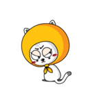 orange hood cat（個別スタンプ：14）