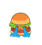 ハンバーガーキャット（個別スタンプ：4）